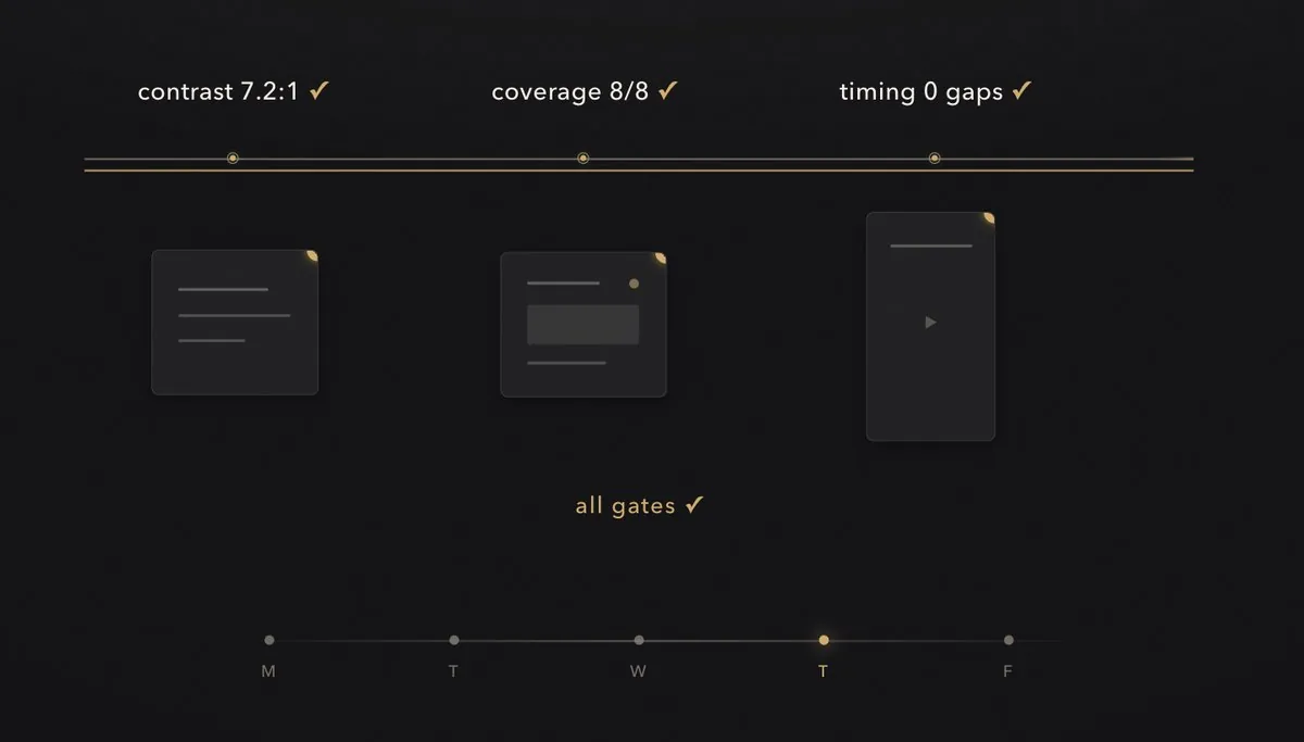 Frame from a Kamply launch reel made for a fictional client